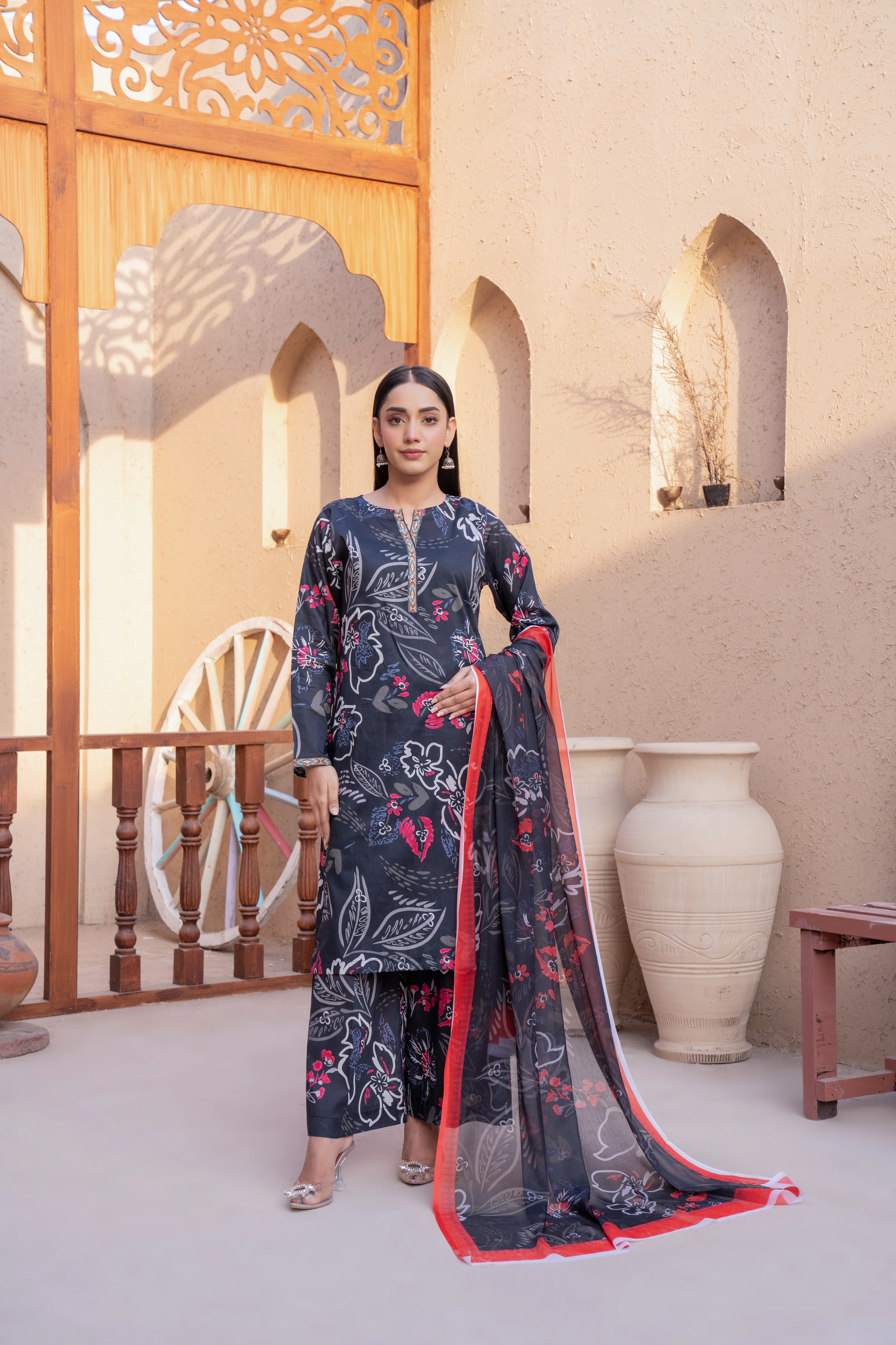 Azure | 3 piece - Unstitched - Lawn