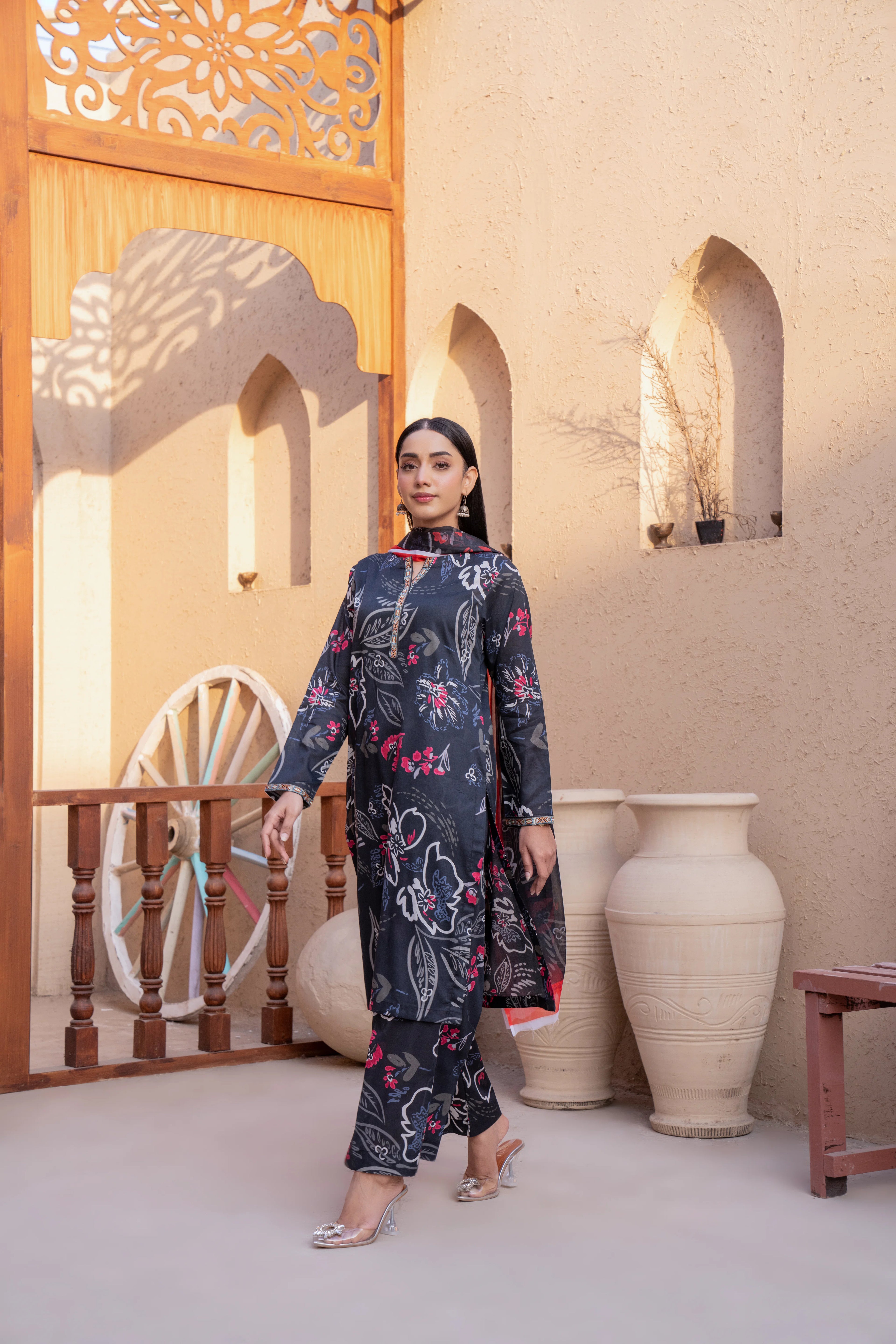 Azure | 3 piece - Unstitched - Lawn