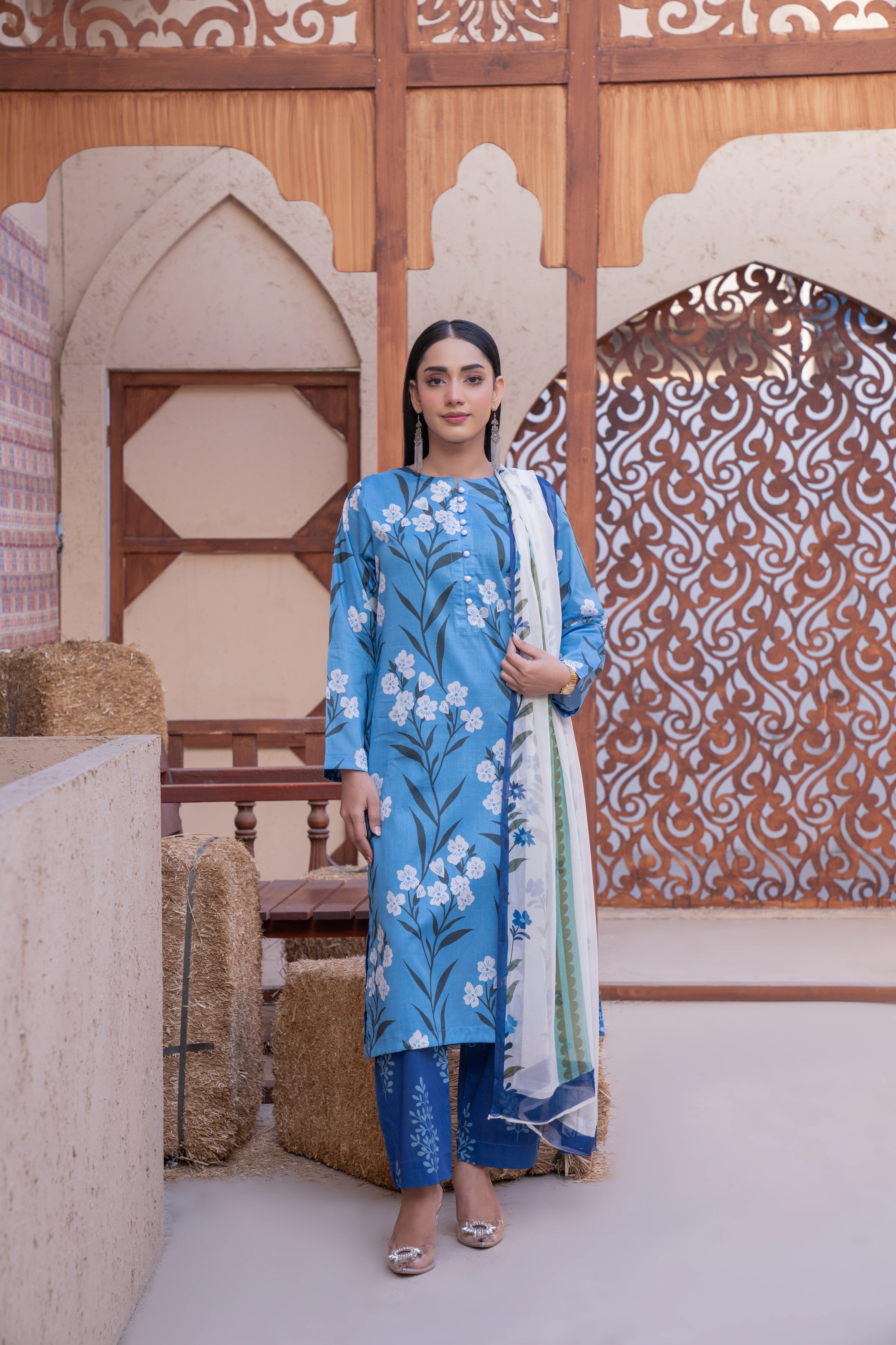 Bluebell | 3 piece - Unstitched - Lawn