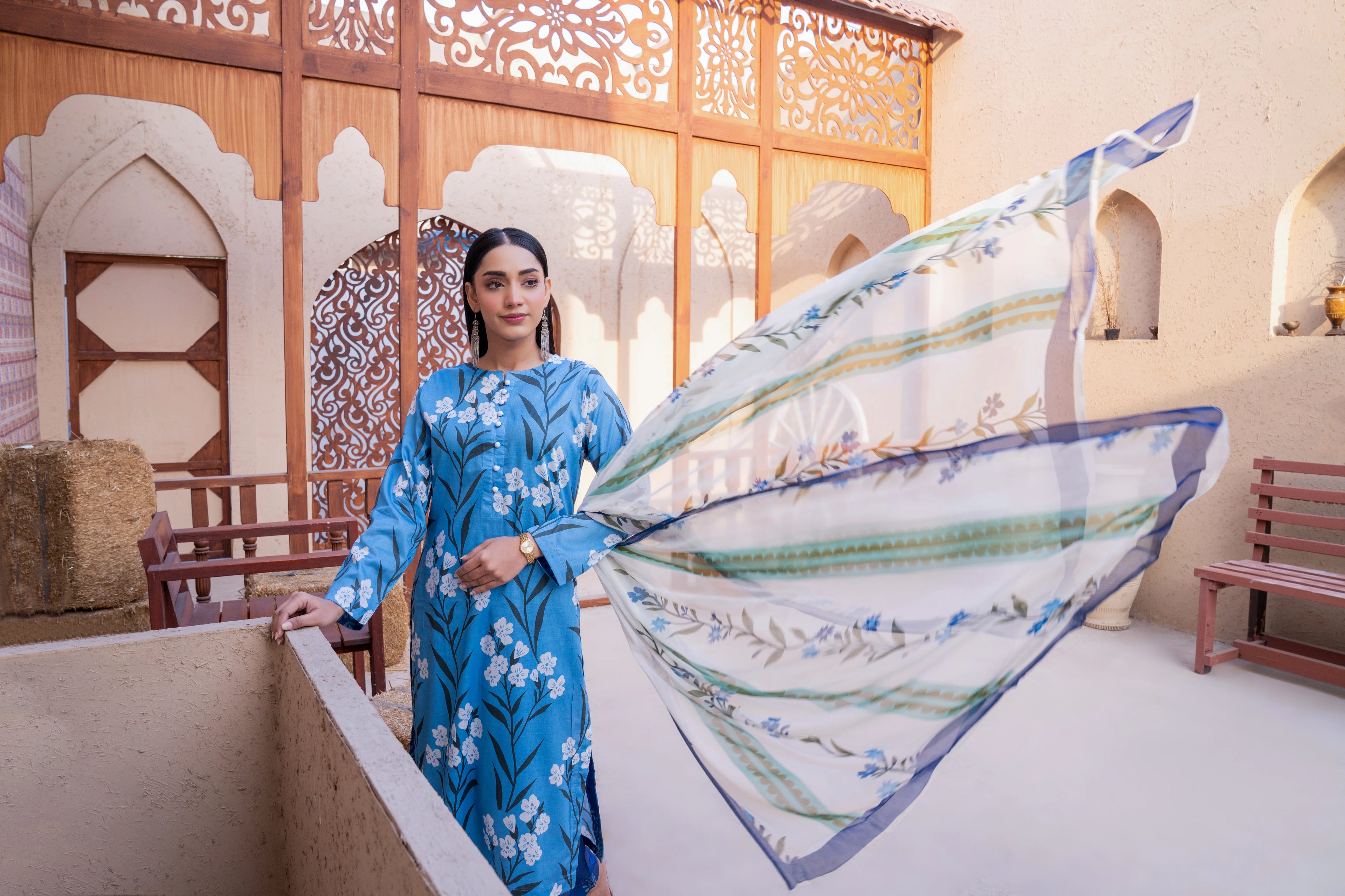 Bluebell | 3 piece - Unstitched - Lawn