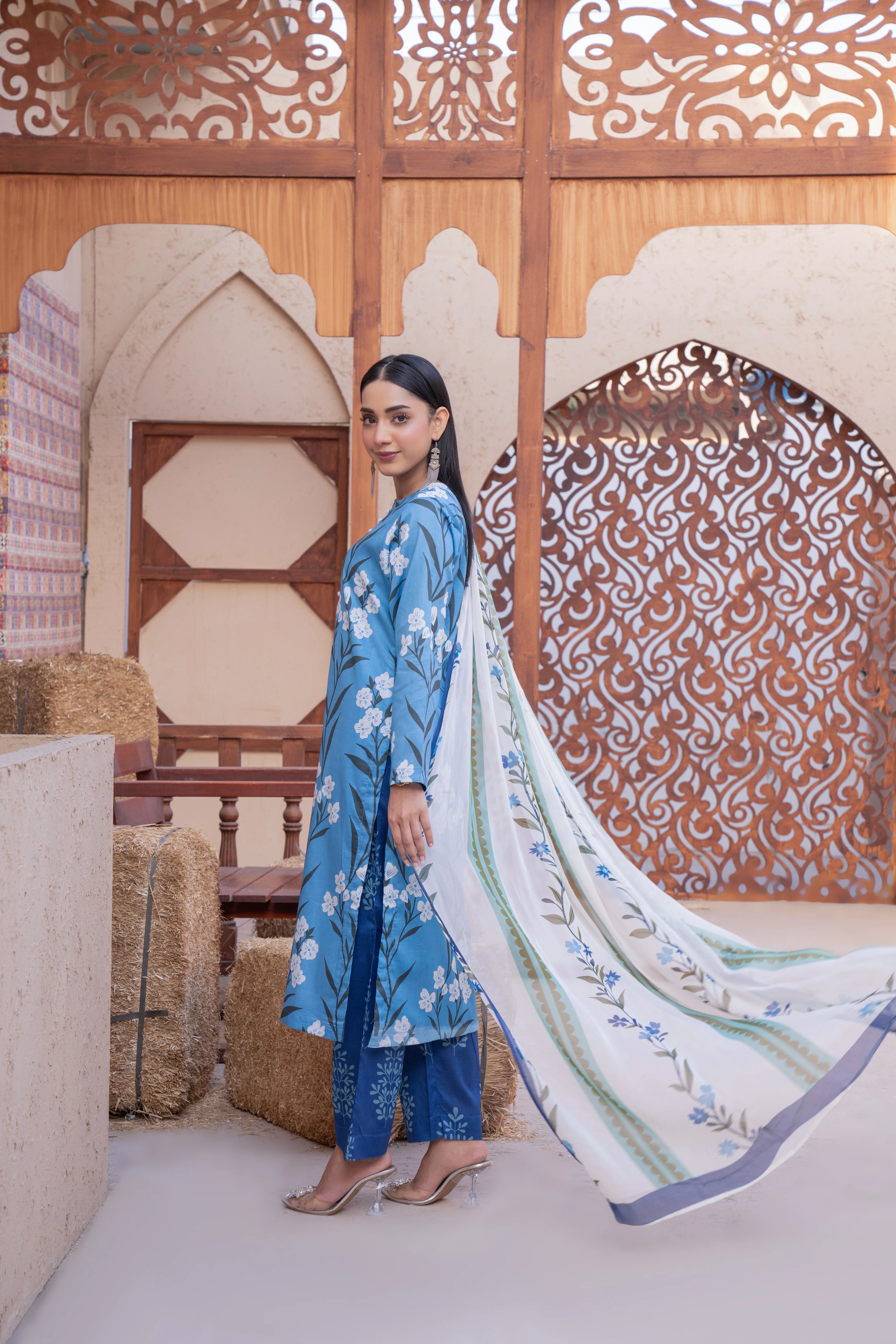 Bluebell | 3 piece - Unstitched - Lawn