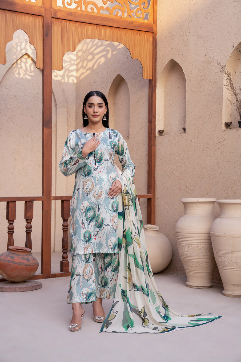 Crimson | 3 piece - Unstitched - Lawn
