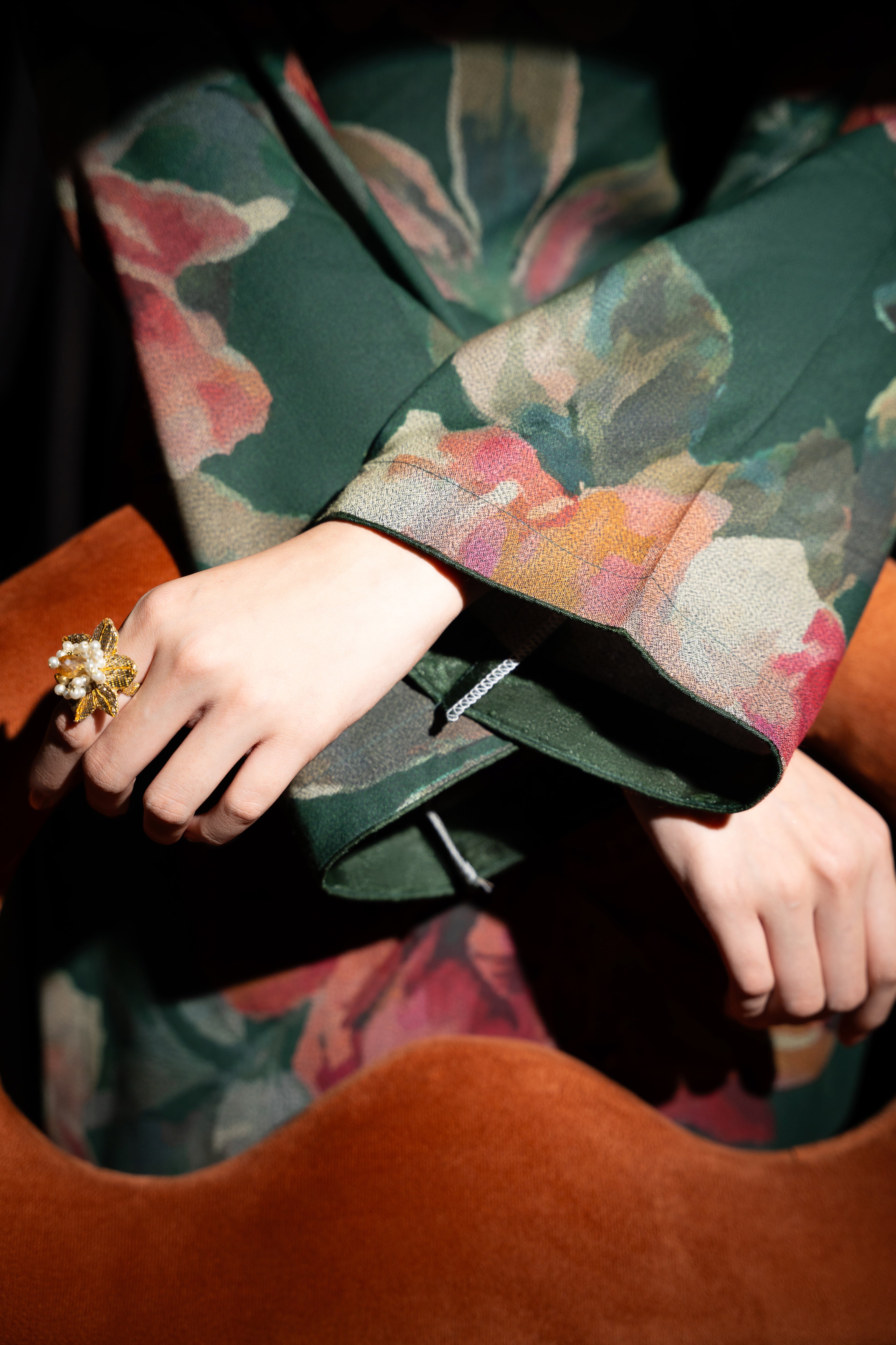 STITCHED 3PC DHANAK PRINTED WITH PRINTED SHAWL- NAZNEEN