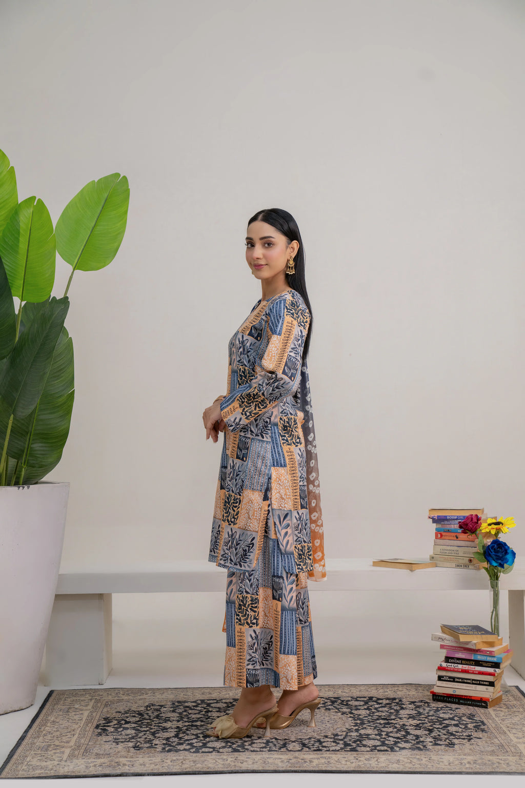 Dusk  | 3 piece - Unstitched - Lawn