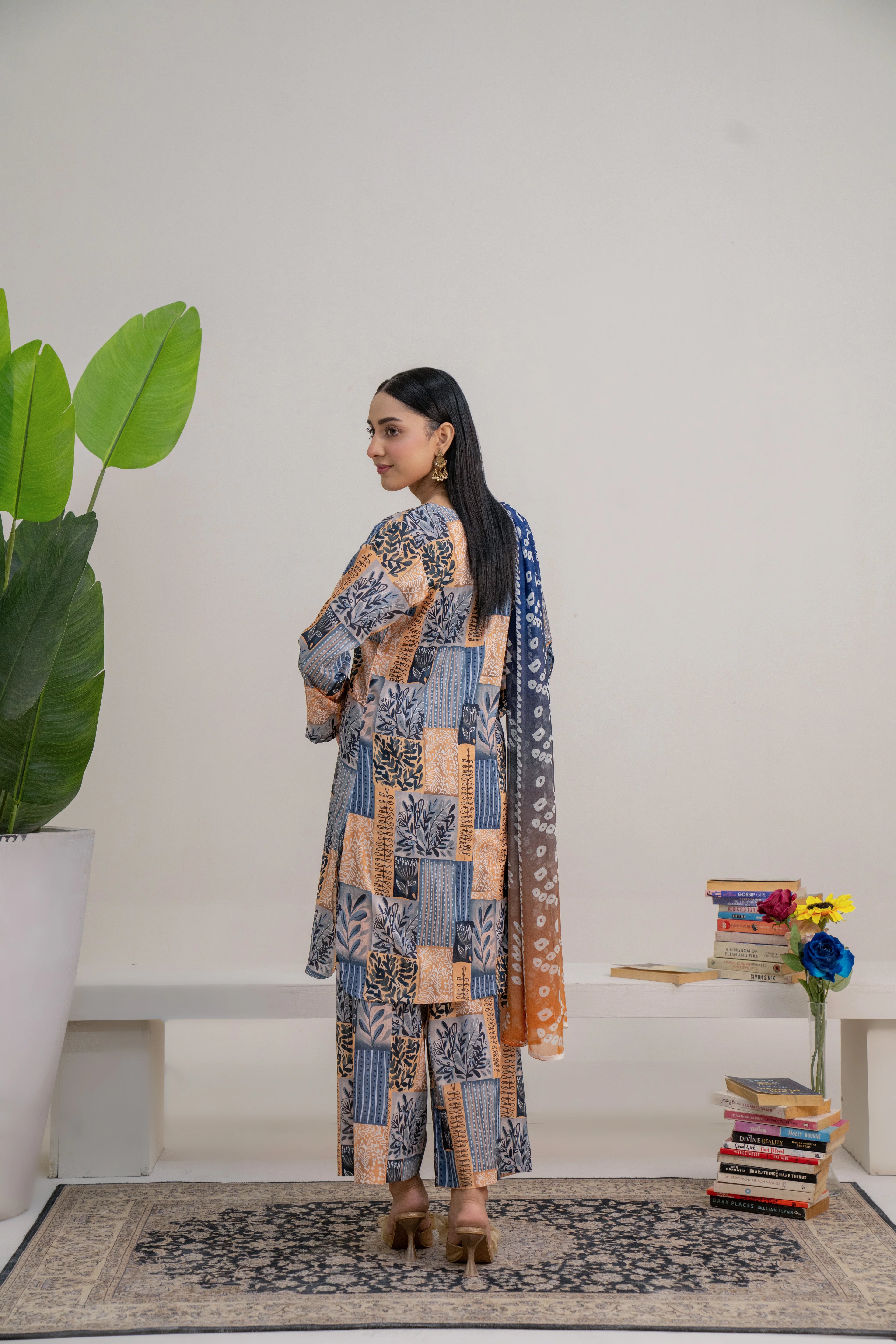 Dusk  | 3 piece - Unstitched - Lawn