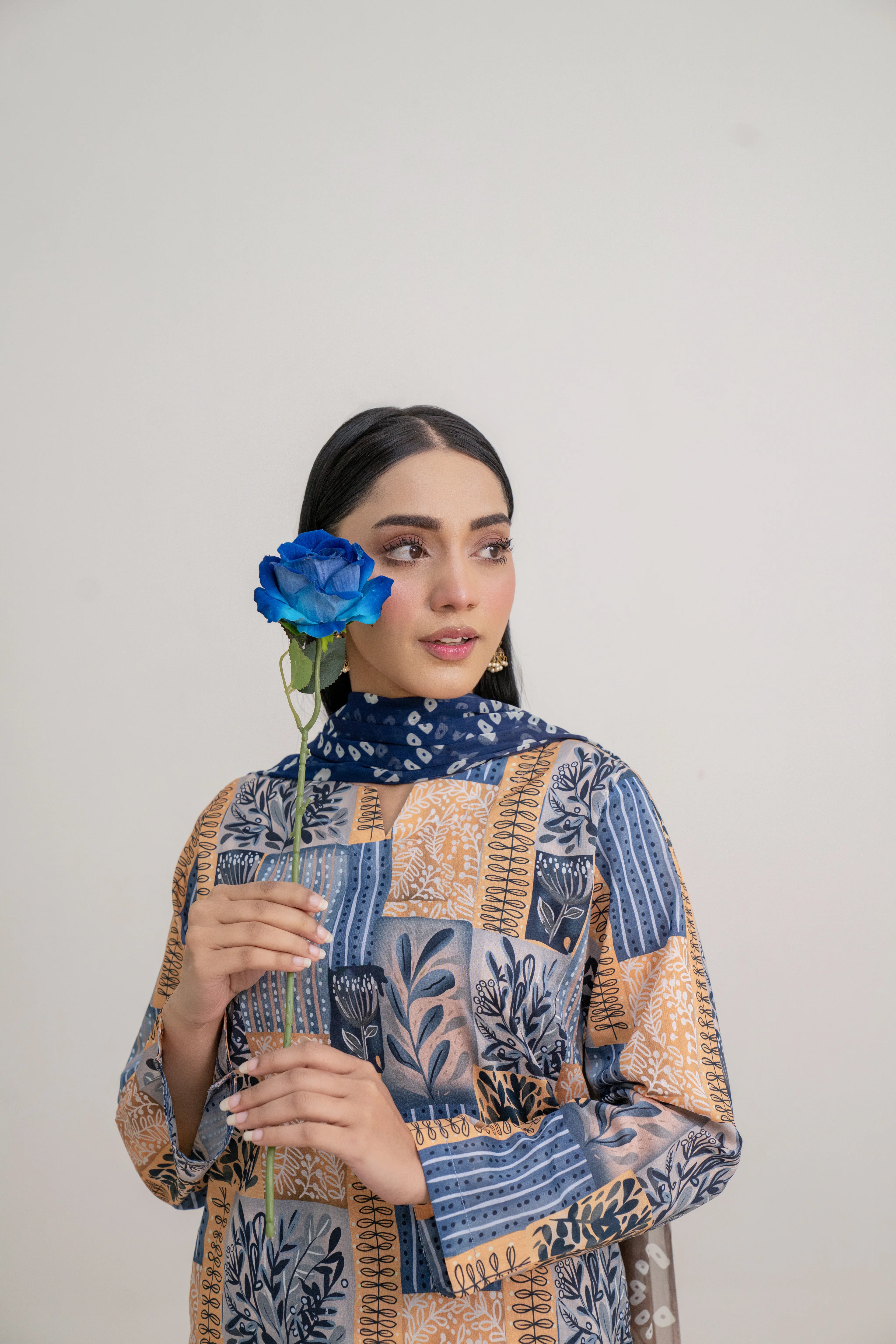 Dusk  | 3 piece - Unstitched - Lawn