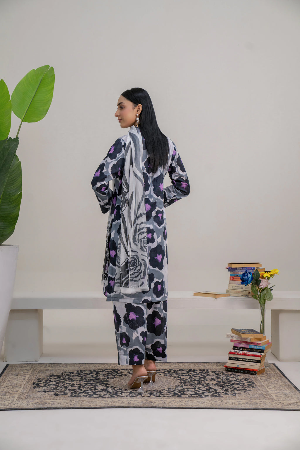 Ebonia | 3 piece - Unstitched - Lawn