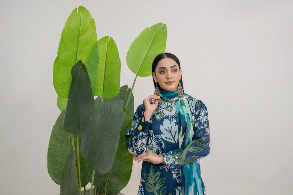 Ember | 3 piece - Unstitched - Lawn