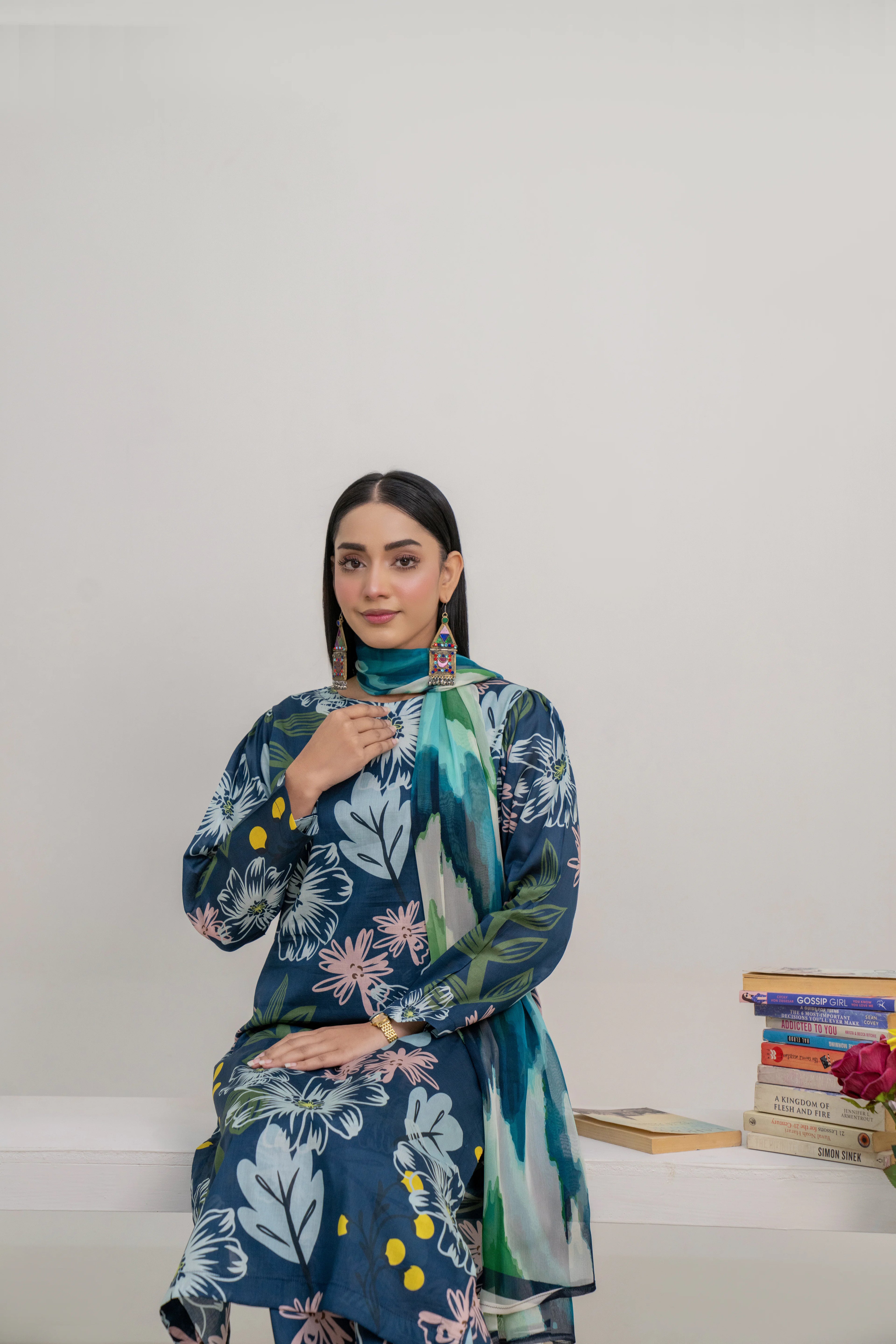 Ember | 3 piece - Unstitched - Lawn