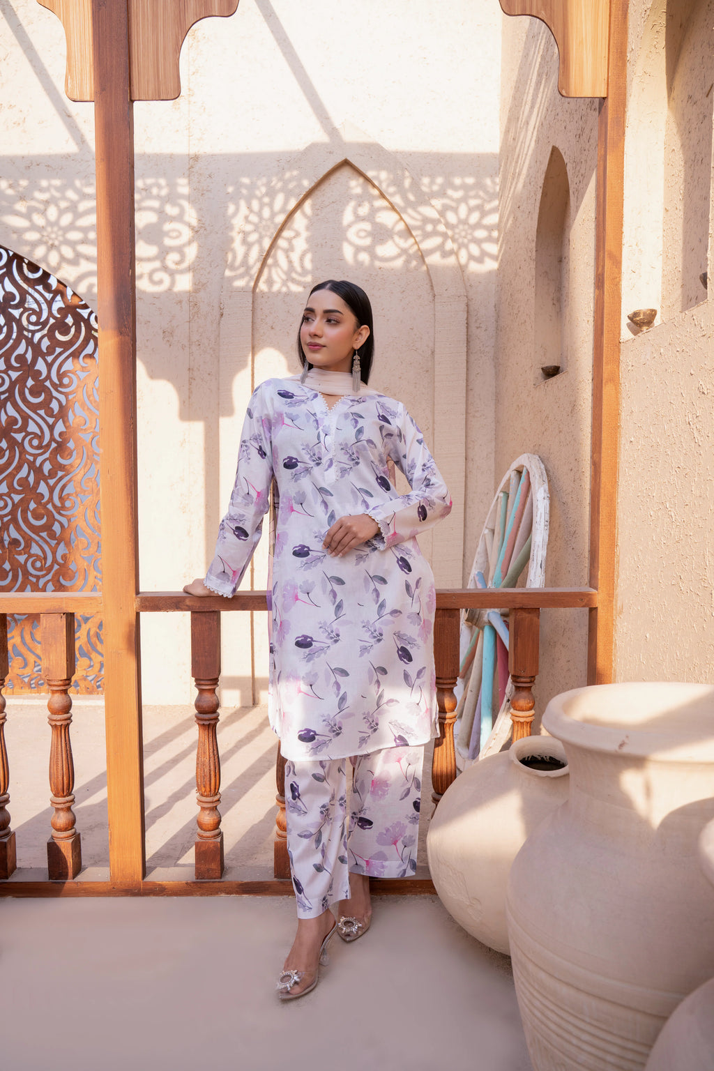 Ivory  | 3 piece - Unstitched - Lawn