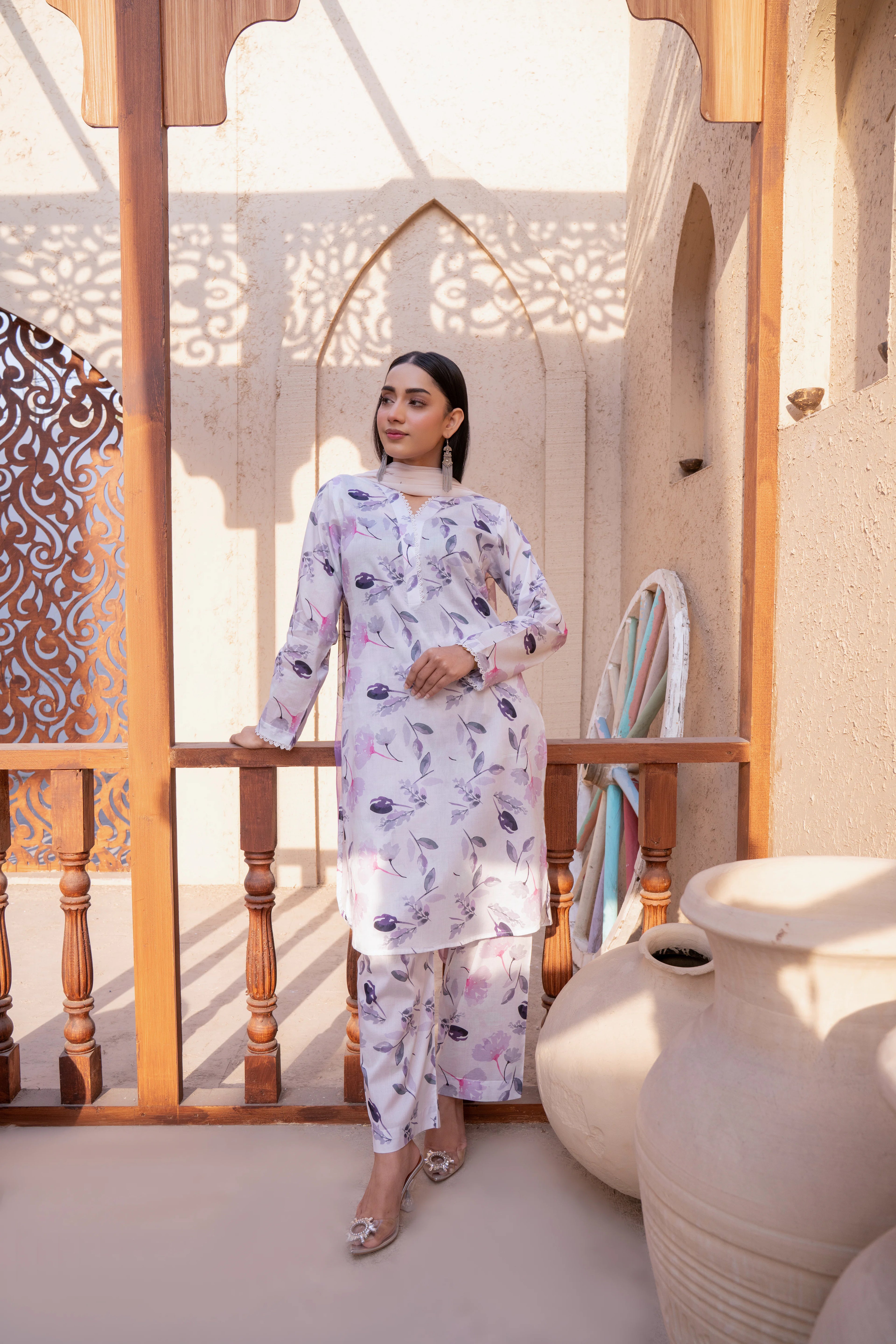 Ivory  | 3 piece - Unstitched - Lawn