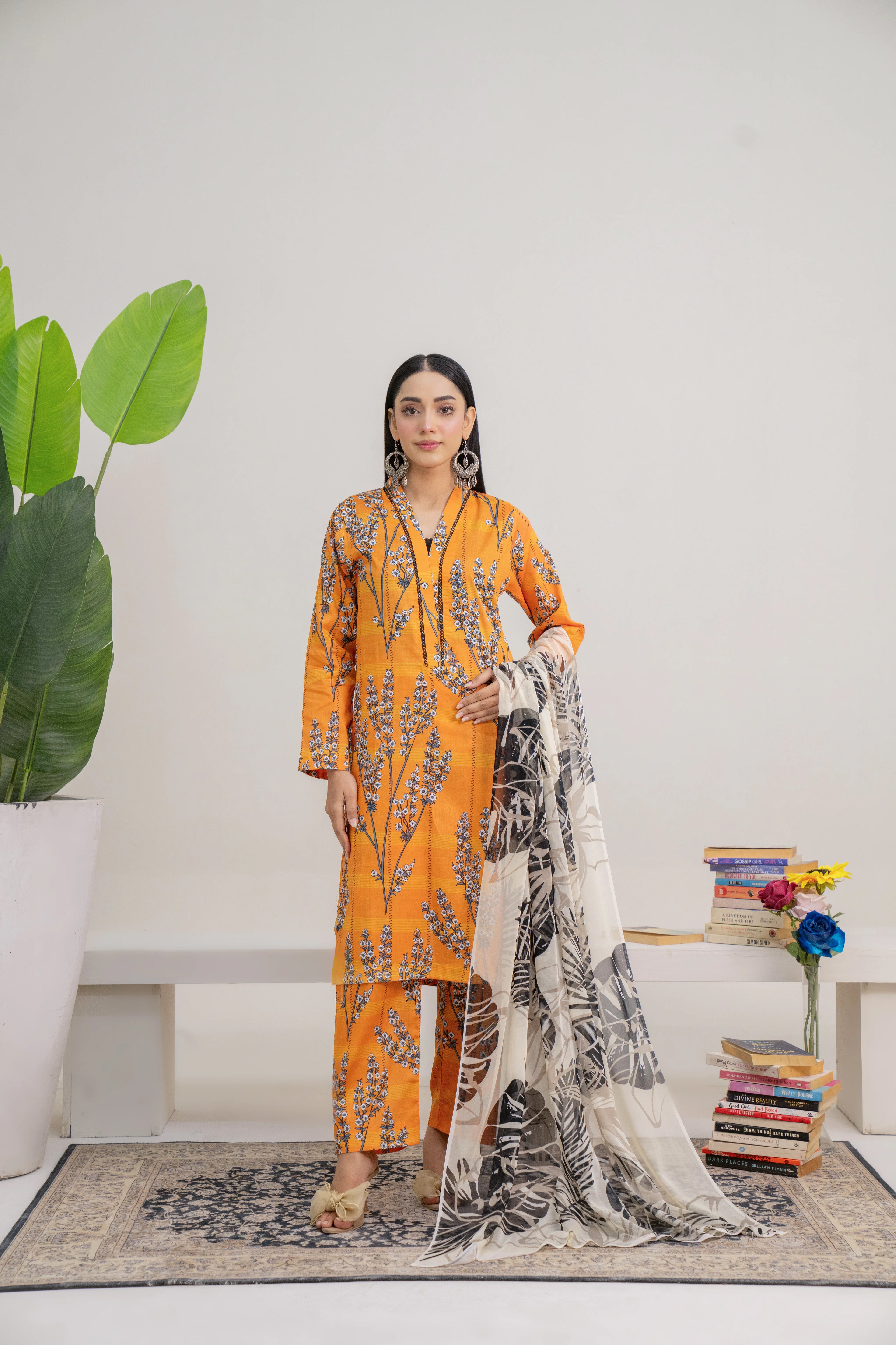 Marigold | 3 piece - Unstitched - Lawn