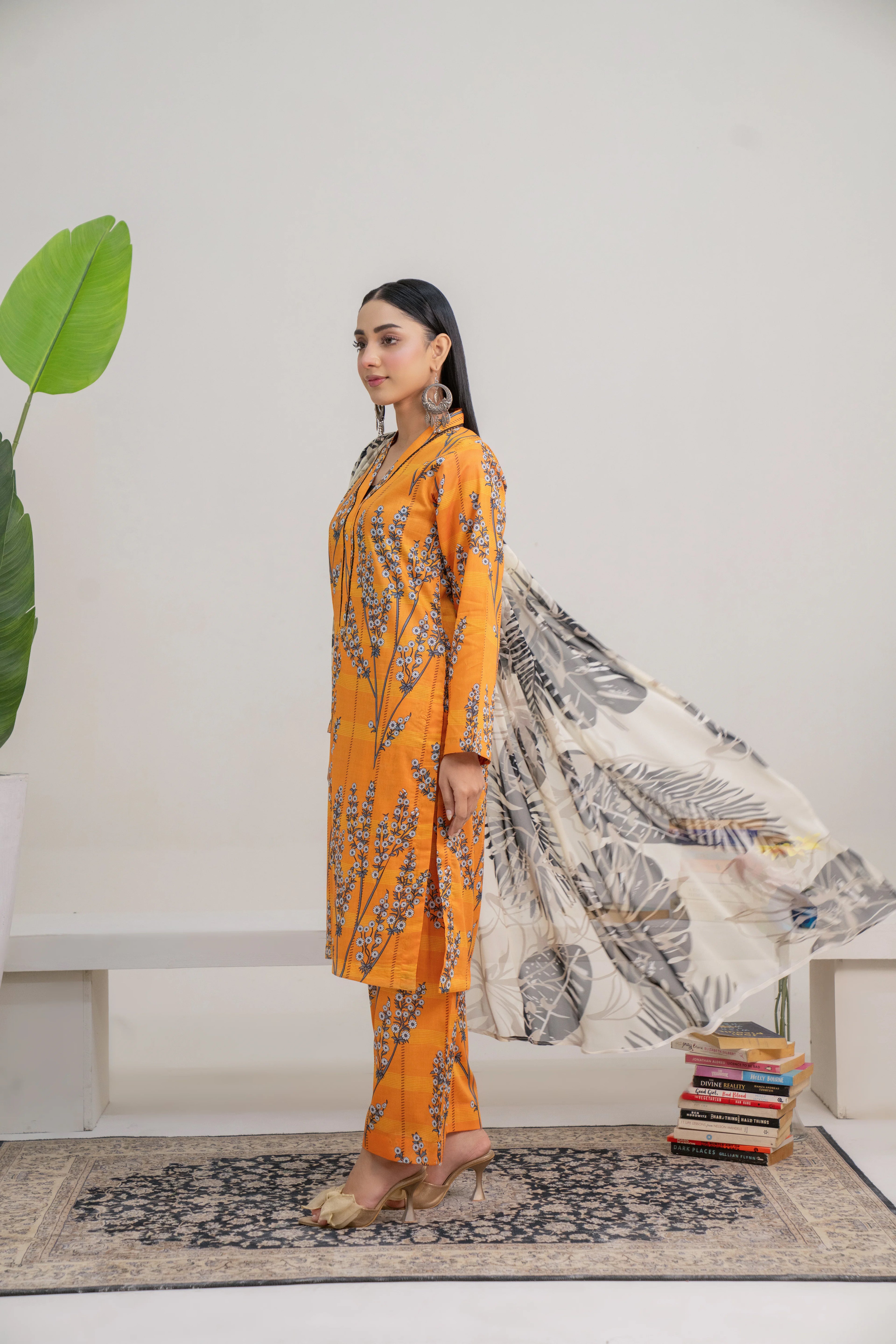 Marigold | 3 piece - Unstitched - Lawn