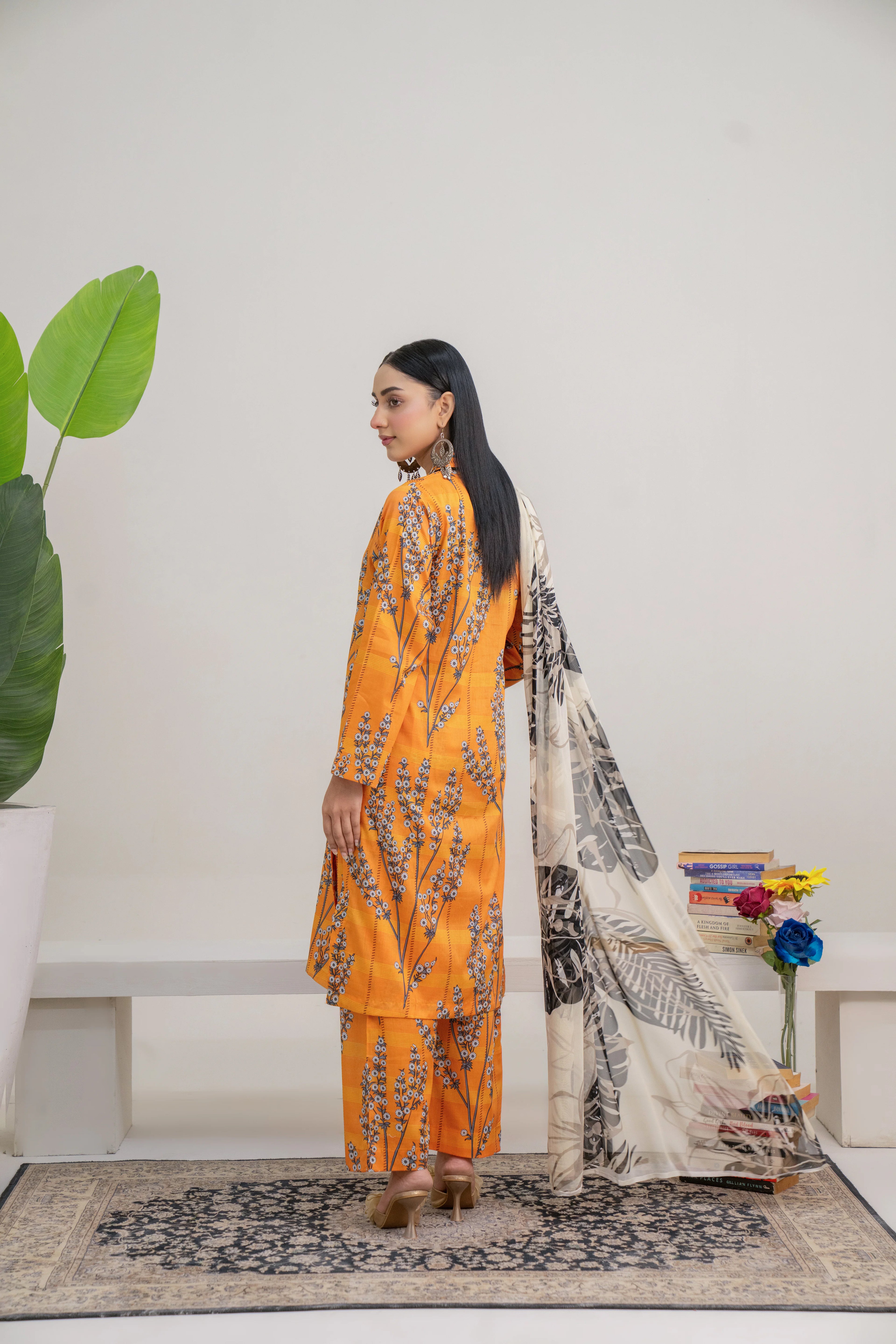 Marigold | 3 piece - Unstitched - Lawn