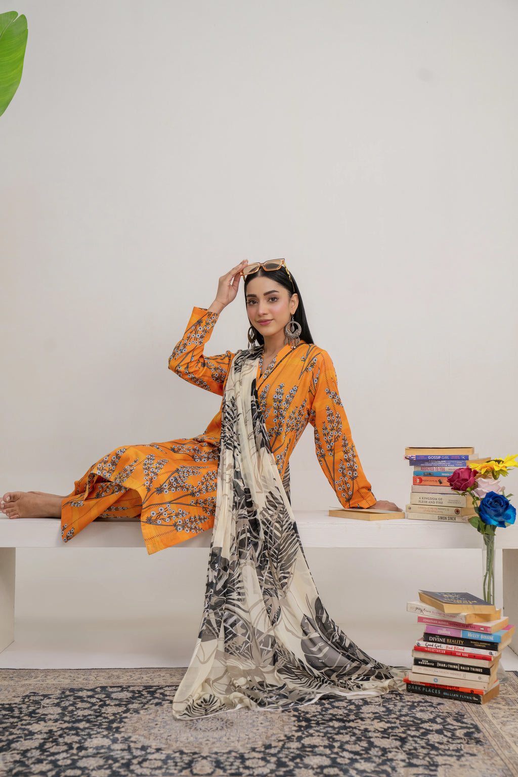 Marigold | 3 piece - Unstitched - Lawn