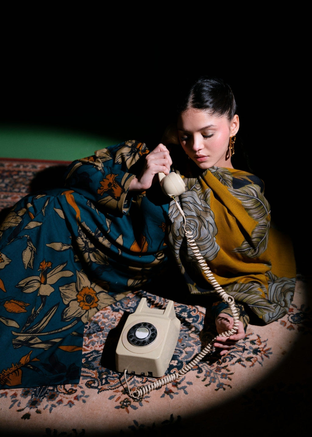 STITCHED 3PC DHANAK PRINTED WITH PRINTED SHAWL-   RUKHSAR